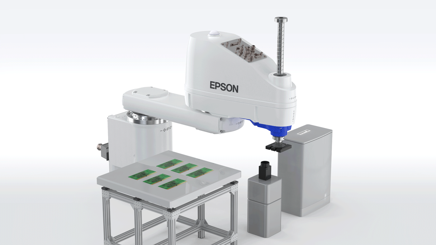 epson Robotic arm 3D simulation